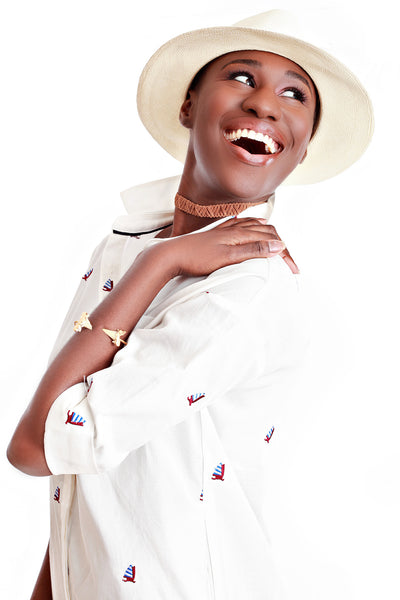 FRNCH Sailboat Shirt Dress