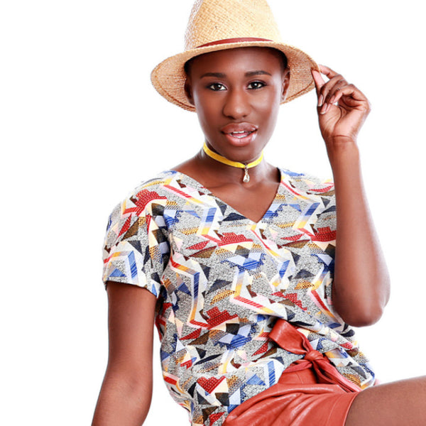 FRNCH Tribal Print Top